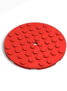 【50g】MOC兼容乐高74611基础零配件8x8带孔圆形板拼装小颗粒配件