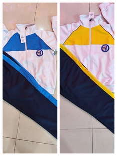 大连市金普新区学生校服同款春秋蓝白黄白上衣藏青单裤班服园服
