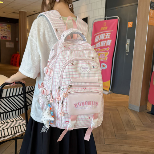 女生ins风大容量新款双肩书包