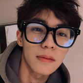 网红方形黑框眼镜男素颜神器韩版 潮大脸显瘦近视防辐射平光眼镜框