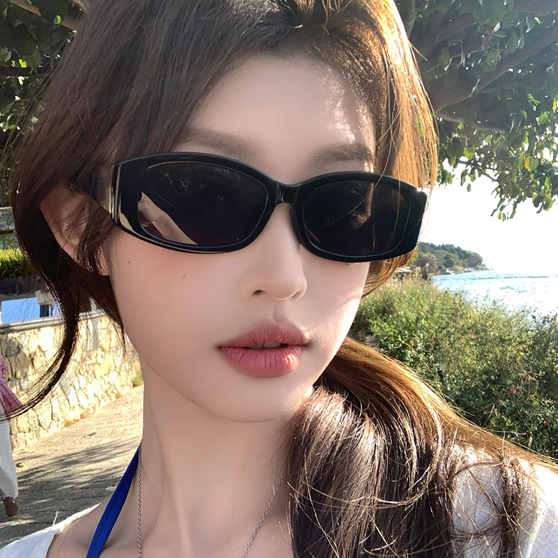 凹造型嘻哈黑色太阳眼镜女
