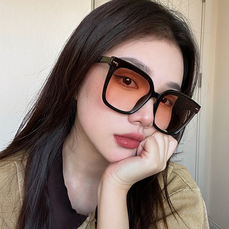 落日腮红墨镜女大脸显瘦素颜神器网红拍照个性防紫外线眼镜太阳镜