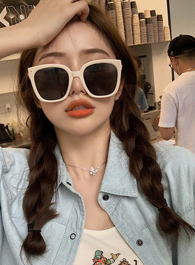 方形大框太阳眼镜防晒潮拍ins