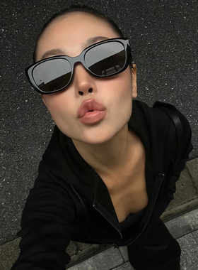 韩版复古方形太阳眼镜女