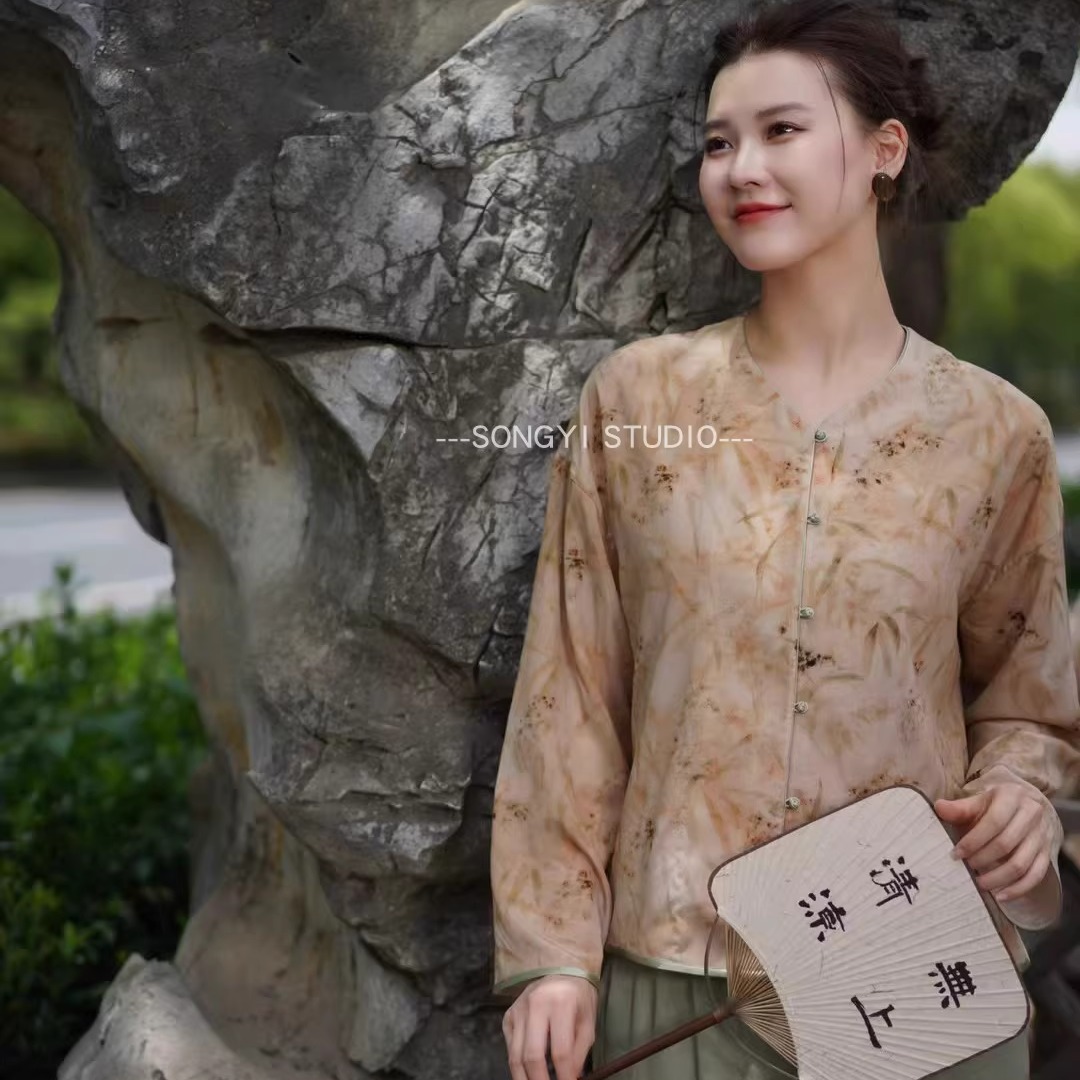 桑蚕丝夏天对襟开衫上衣