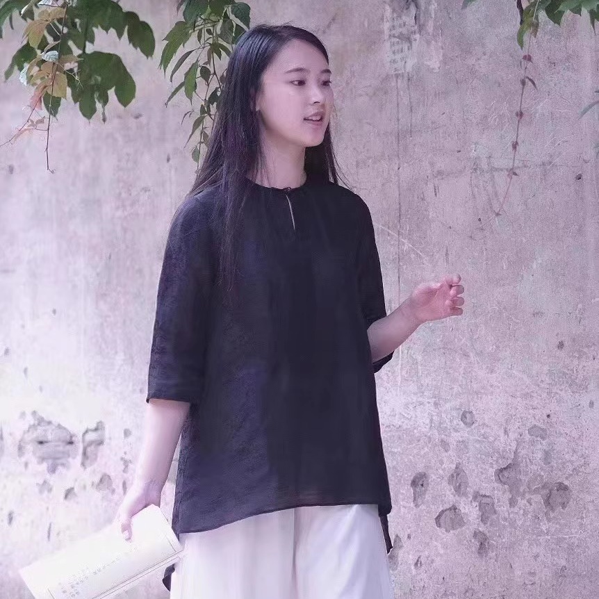 提花日常款SONGYI经典新中式上衣