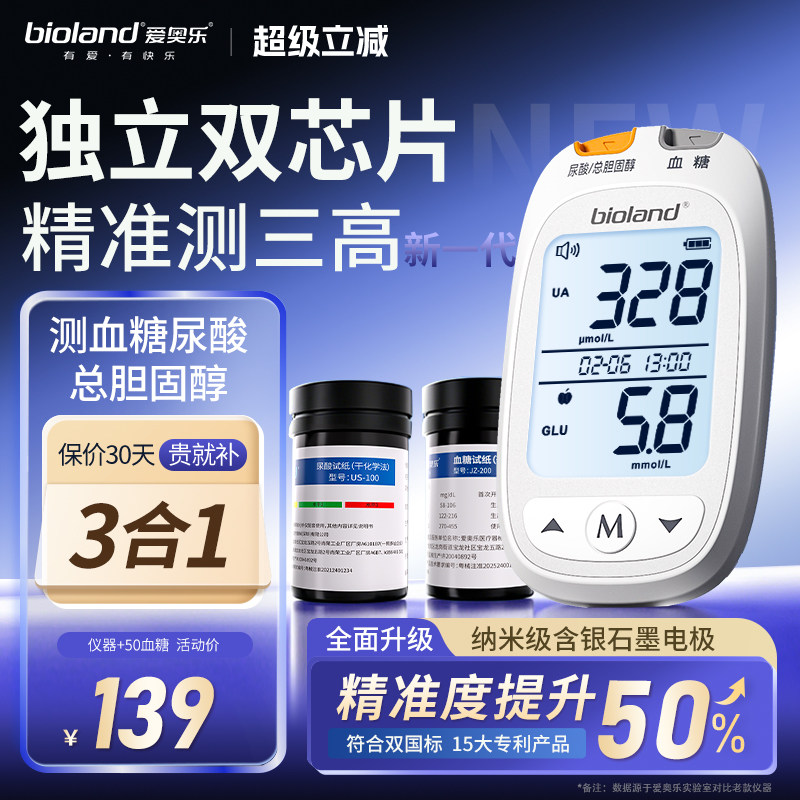 高精准测尿酸血糖医用准度