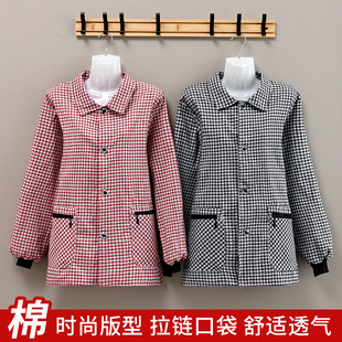 矮个子短款长袖罩衣女外穿围裙厨房家用韩版棉布成人上班耐脏