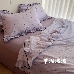 云感小清新花边蝴蝶结薄款皱皱纱
