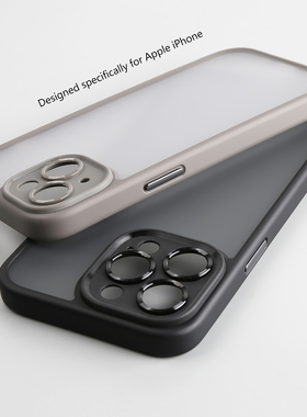 适用苹果16ProMax手机壳全包镜头131415Pro磨砂保护套15Plus硅胶软包边小孔摄像头相机键17Air简约磁吸防摔