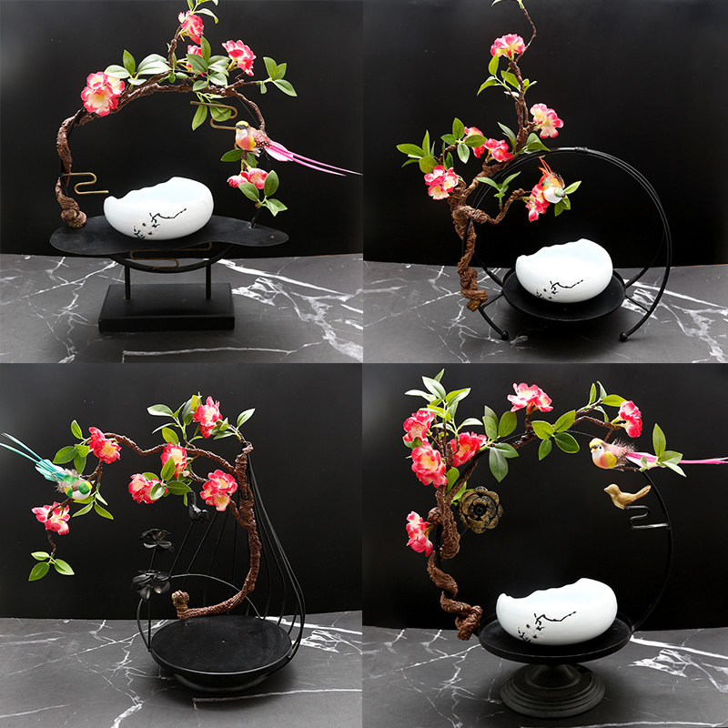 手工个性餐具创意根雕意境菜