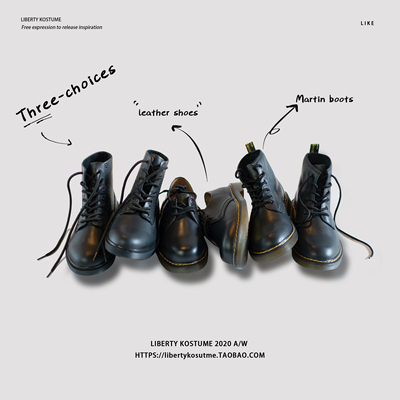 皮鞋英伦复古休闲马丁靴