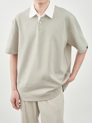 LibertyKostumepolo衫绿色撞色