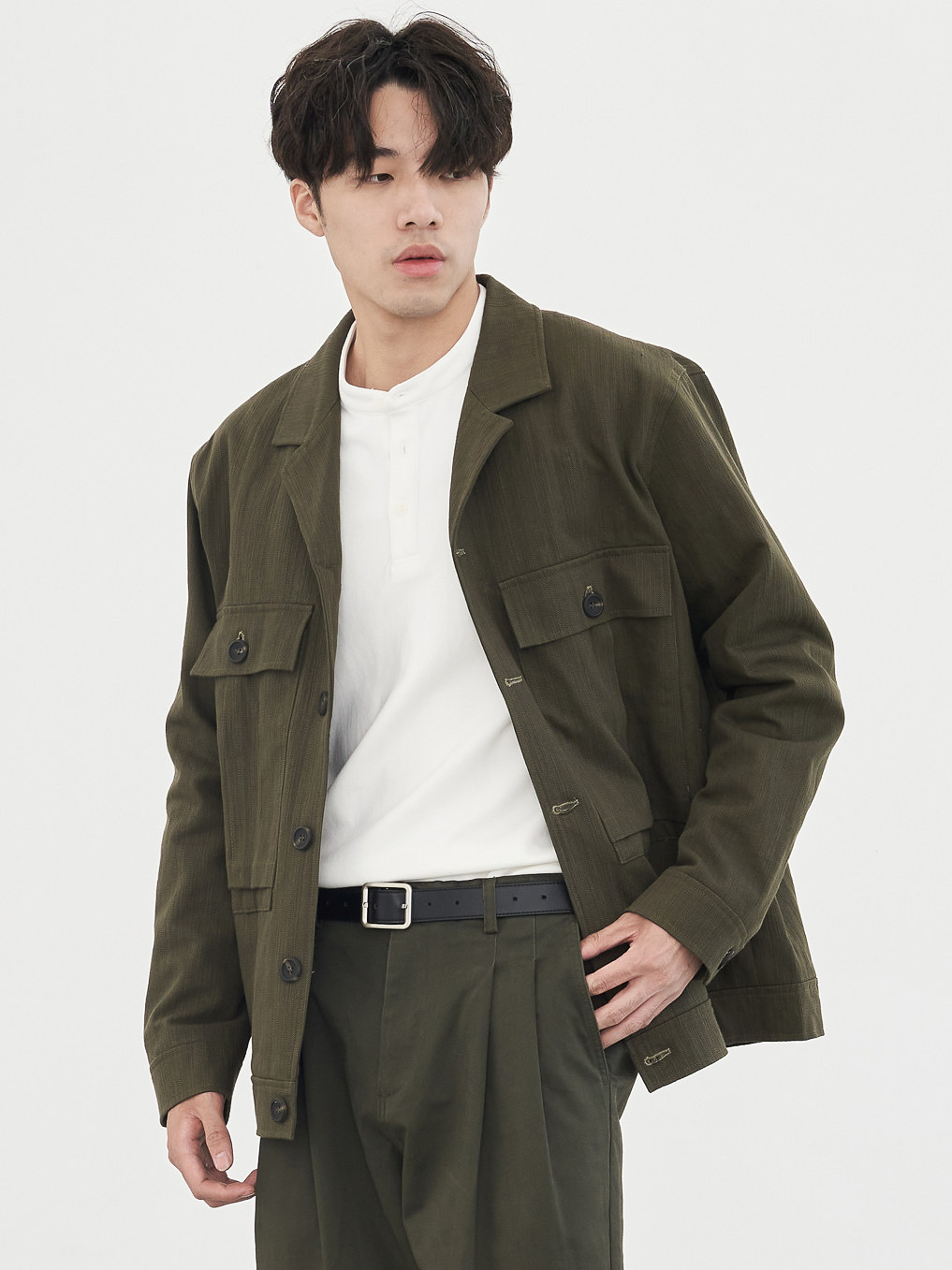 Liberty Kostume 复古竹节休闲多口袋流行长袖纯色工装夹克外套,男装,夹克,淘宝优惠券,粉丝福利购,淘宝优惠卷