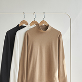 Liberty 男女 卫衣德绒T恤半高领长纯色秋季 Kostume 贴身穿好舒服