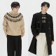 男士 Liberty 毛衣长袖 套头圆领纯色休闲流行毛衣衫 Kostume 秋冬季