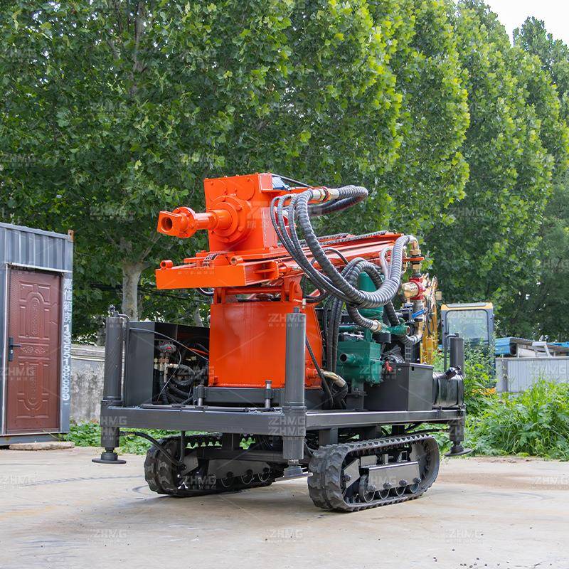 小型气动水井钻机200米履带式气动打井机家用吃水井钻机车载钻机