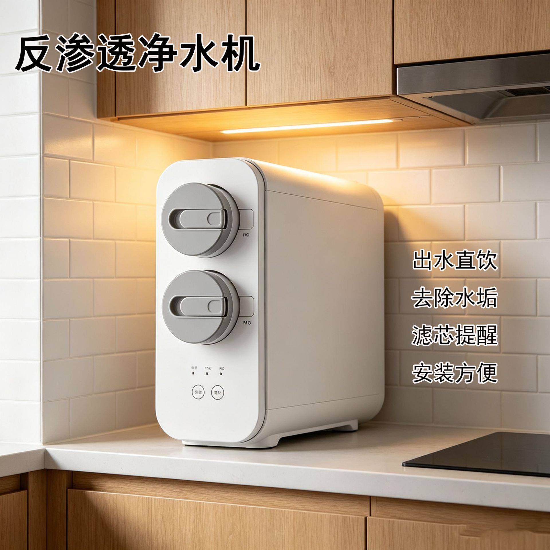 净水器家用直饮机厨房除异味智能净水机大流量反渗透ro过滤饮水机