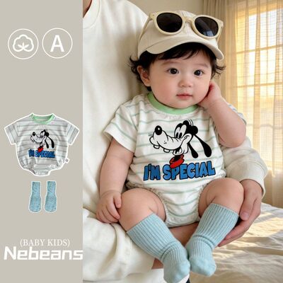 岁夏季新品婴幼儿三角包屁衣套装