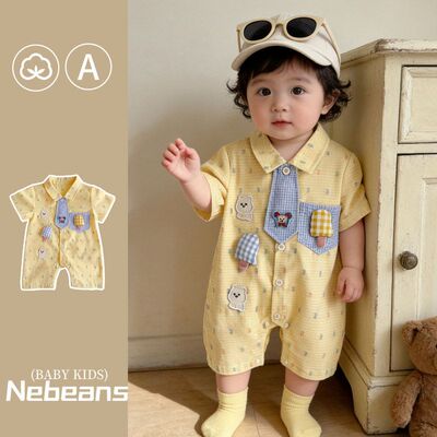 岁男女宝夏天连身衣外出服潮款