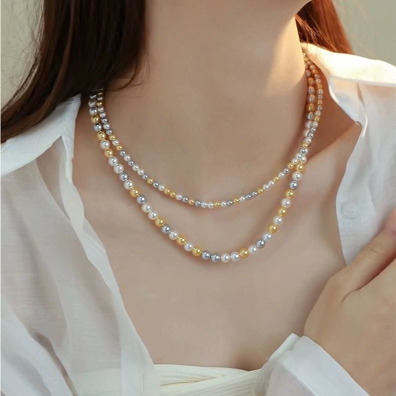 倪妮同款项链混彩糖果施家珍珠项链女毛衣链女马卡龙颈链轻奢小众,饰品/流行首饰/时尚饰品新,项链,淘宝优惠券,粉丝福利购,淘宝优惠卷