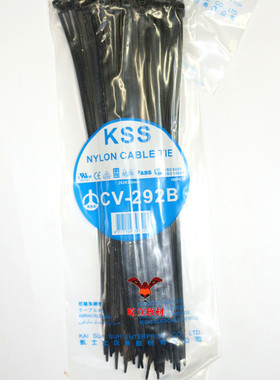 热卖台湾正品 KSS尼龙扎带CV-292B黑色/白色 原装进口 3.6*292