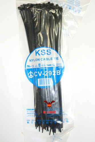 热卖台湾正品 KSS尼龙扎带CV-292B黑色/白色 原装进口 3.6*292 - 封面