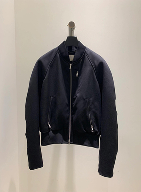 DV*N高端潮牌羊毛廓形款宽松棒球飞行夹克男 秋冬新插肩袖外套潮