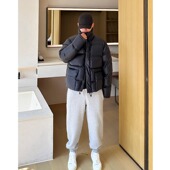 冬季 新90白鹅绒羽绒服男短款 潮牌立领加厚保暖御寒蓬松外套面包服