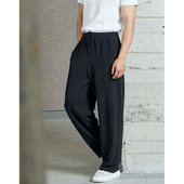 高街高弹双面绒垂感休闲裤 裤 新宽松运动卫裤 美式 子男直筒款 秋季