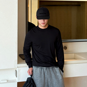 针织打底衫 鼎奢裸肤感超细钻石羊毛 85针18支羊毛圆领套头长袖 男