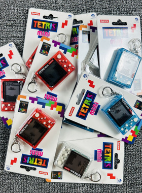 现货 24SS SUPREME TETRIS MINI俄罗斯方块掌机游戏机钥匙扣