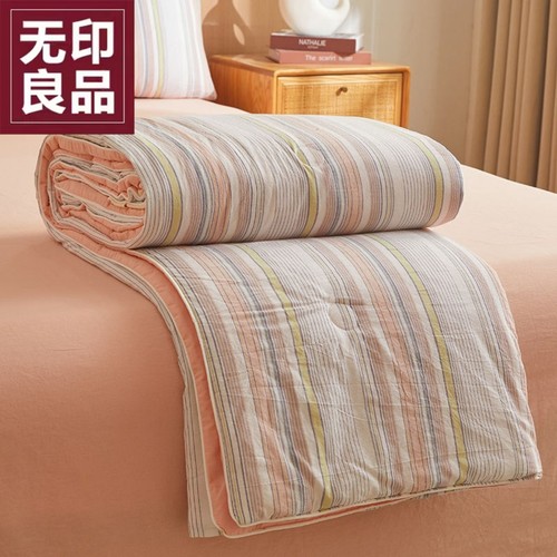 无印良品A类里外全棉棉花被加厚