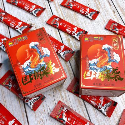 占花黑蜂 便携小蜜袋12g*7 袋 国潮来袭鹤岗萝北特产 成熟椴树蜜