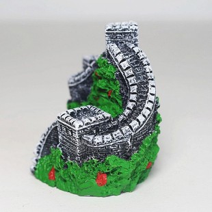 古代城墙垛口长城八达岭模型石楼烽火台鱼缸造景桌面摆放沙盘配件