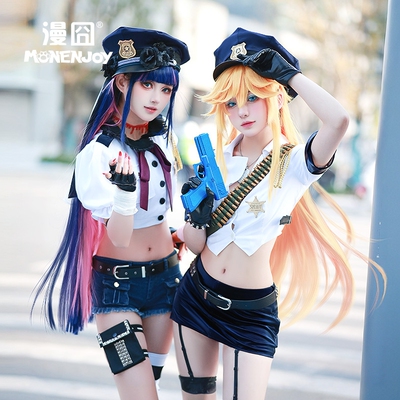 【漫囧】吊带袜天使cos服 潘迪史朵巾警官制服 cosplay服装 现货