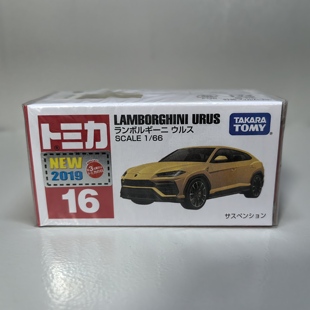 日版TOMY多美卡TOMICA红白盒16号合金车模 兰博基尼 URUS男孩玩具