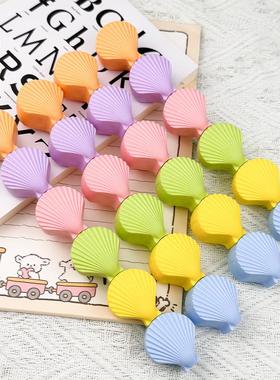 高颜值ins风贝壳冰淇淋荧光笔小学生专用划重点做笔记拼接荧光笔