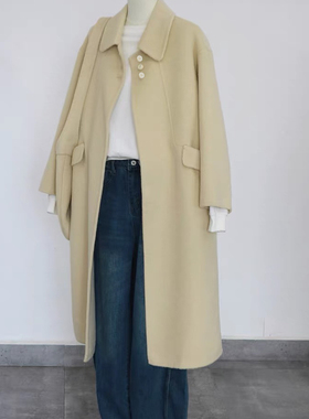 TOO家-简约呢子外套冬羊毛外套(配包包)（含100澳毛）250926152M