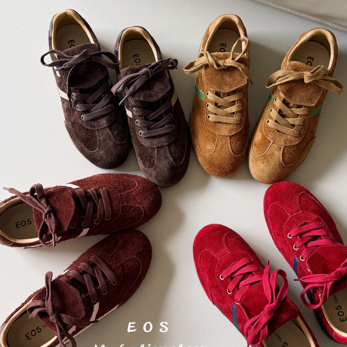 EOS-新款休闲百搭低帮简约纯色系带休闲鞋B9935-9