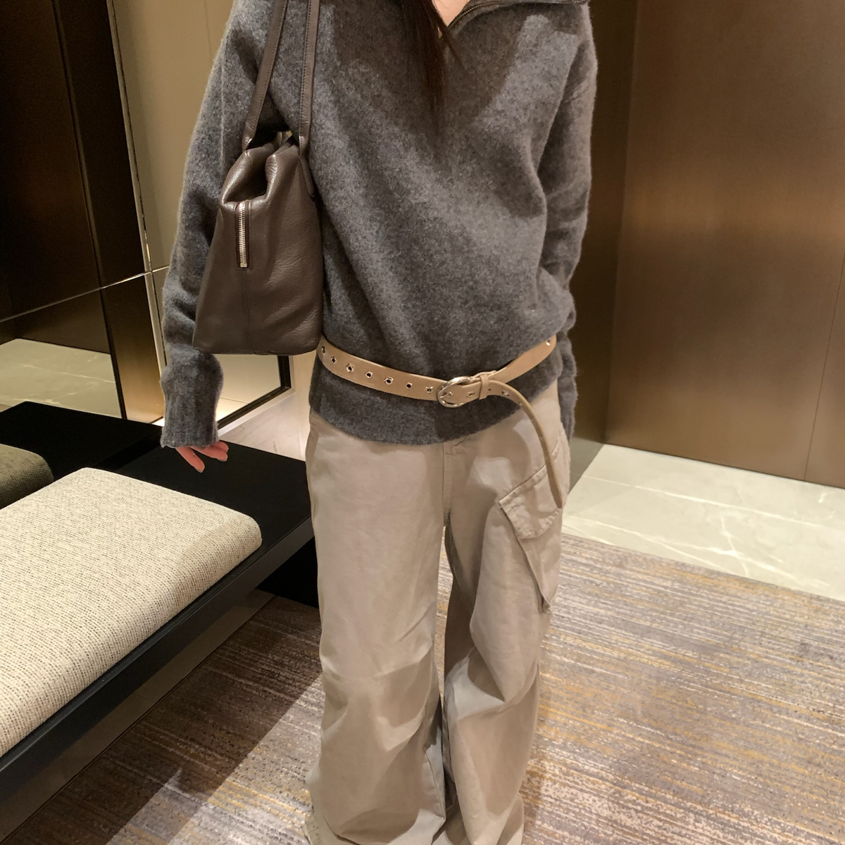 TABLE-条纹针织衫毛衣百搭显瘦气质休闲针织衫（含100羊毛）3816