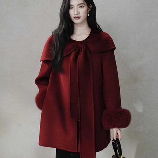 美美桑蕾-外套羊毛外套(含100羊毛)(高级气质优雅时尚大气)PNF122