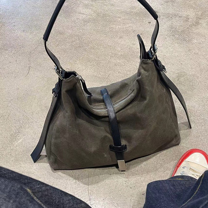 SOLO'S ACC-时尚潮流复古油蜡帆布腋下肩带可调节斜挎包DP-y9157