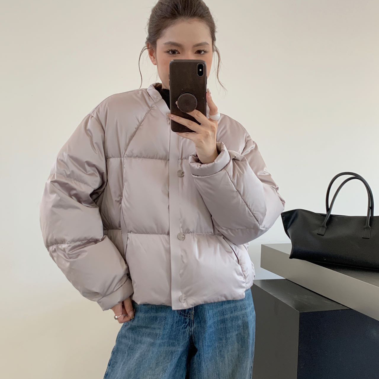 产业带品质严选-韩版老钱风单排磁吸扣保暖羽绒服外套58802,女装/女士精品,羽绒服,淘宝优惠券,粉丝福利购,淘宝优惠卷