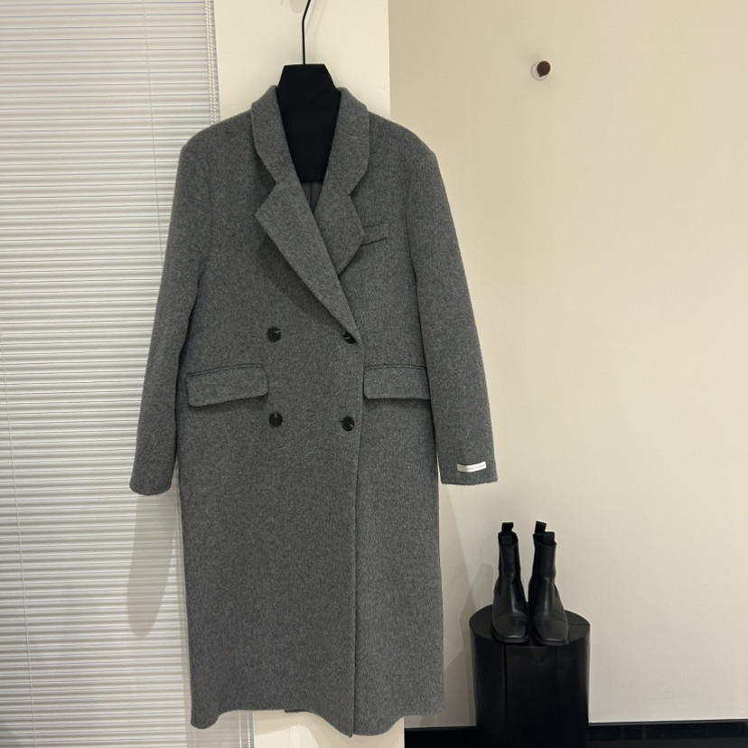 买手严选-泡菜馆-简约双排扣长款羊毛外套（含90羊毛）6192,女装/女士精品,羽绒服,淘宝优惠券,粉丝福利购,淘宝优惠卷