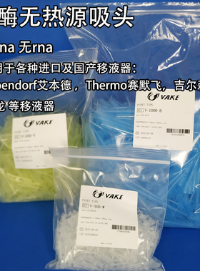 促销袋装吸头移液器1000ul无酶热源DNase无RNA科研点样枪头实验