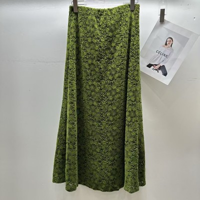 2025秋季蕾丝高腰裙通勤显瘦纯色半身裙黑色修身包臀中长款一步裙