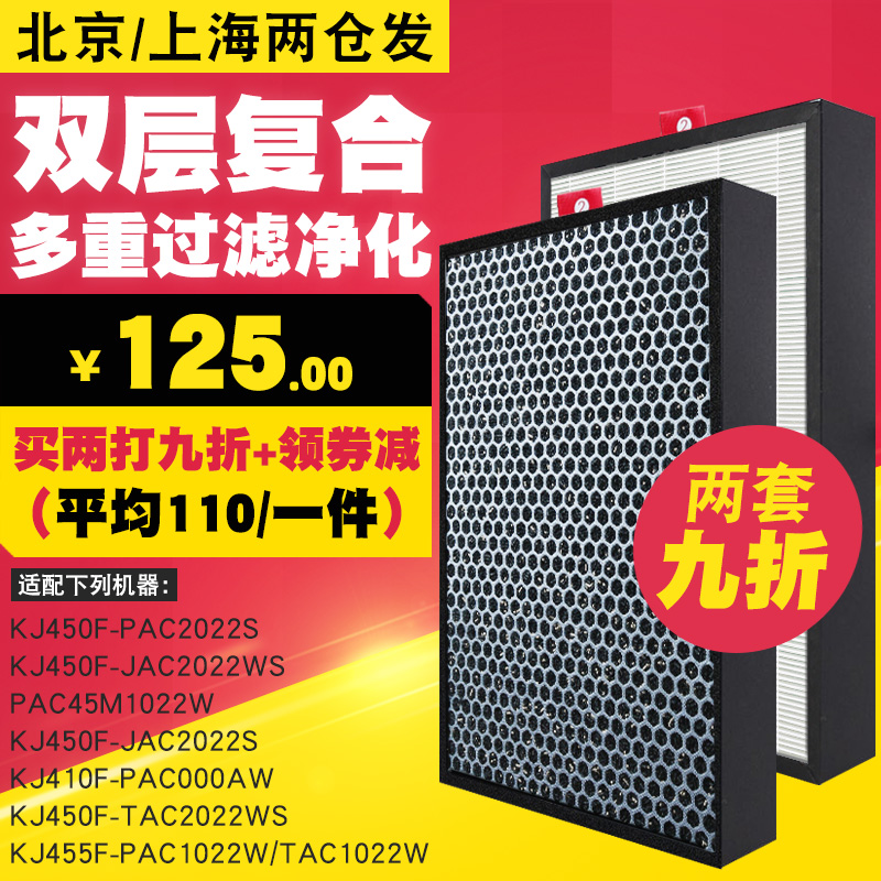 适配霍尼韦尔空气净化器KJ410F-PAC000AW/KJ450F-JAC2022WS过滤网