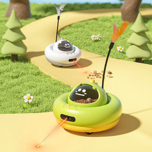 猫咪玩具智能漏食遥控玩具激光追逐猫玩具自嗨解闷狗狗宠物玩具