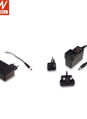 台湾明纬电源GSV60E12-P1J/E24/E48 30W带PFC  LED适配器电源全新